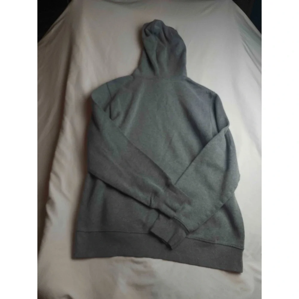 The North Face Graphic Hoodie Mens Large Gray Fleece Pullover Sweatshirt Outdoor